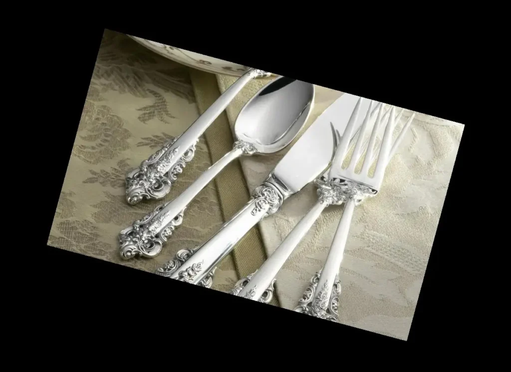 Stainless Steel vs Sterling Silver Flatware - an example of sterling silverware