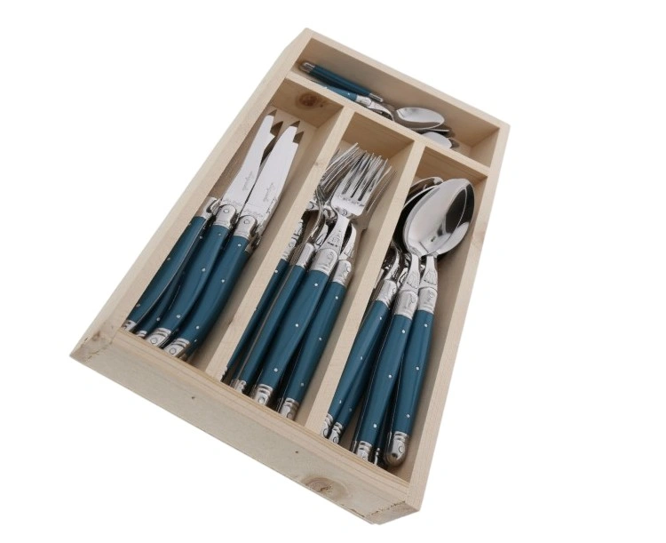 Jean Dubost Laguiole 24-Piece Everyday Flatware Set