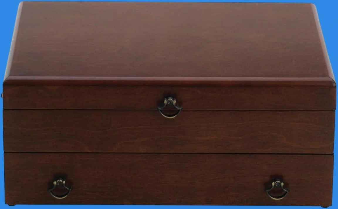 Reed & Barton Bristol Grande Cherry Finish Flatware Chest