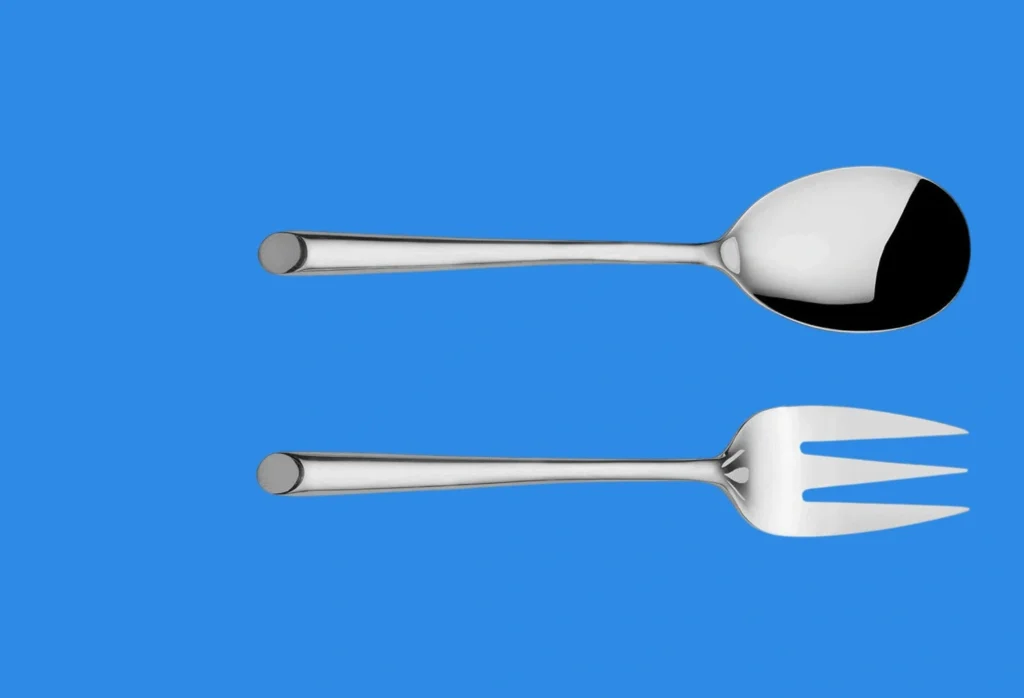 1 Large Serving Spoon and
1 Large Cold Meat Fork