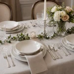 5-piece place setting of Gorham Silverware of Valcourt pattern