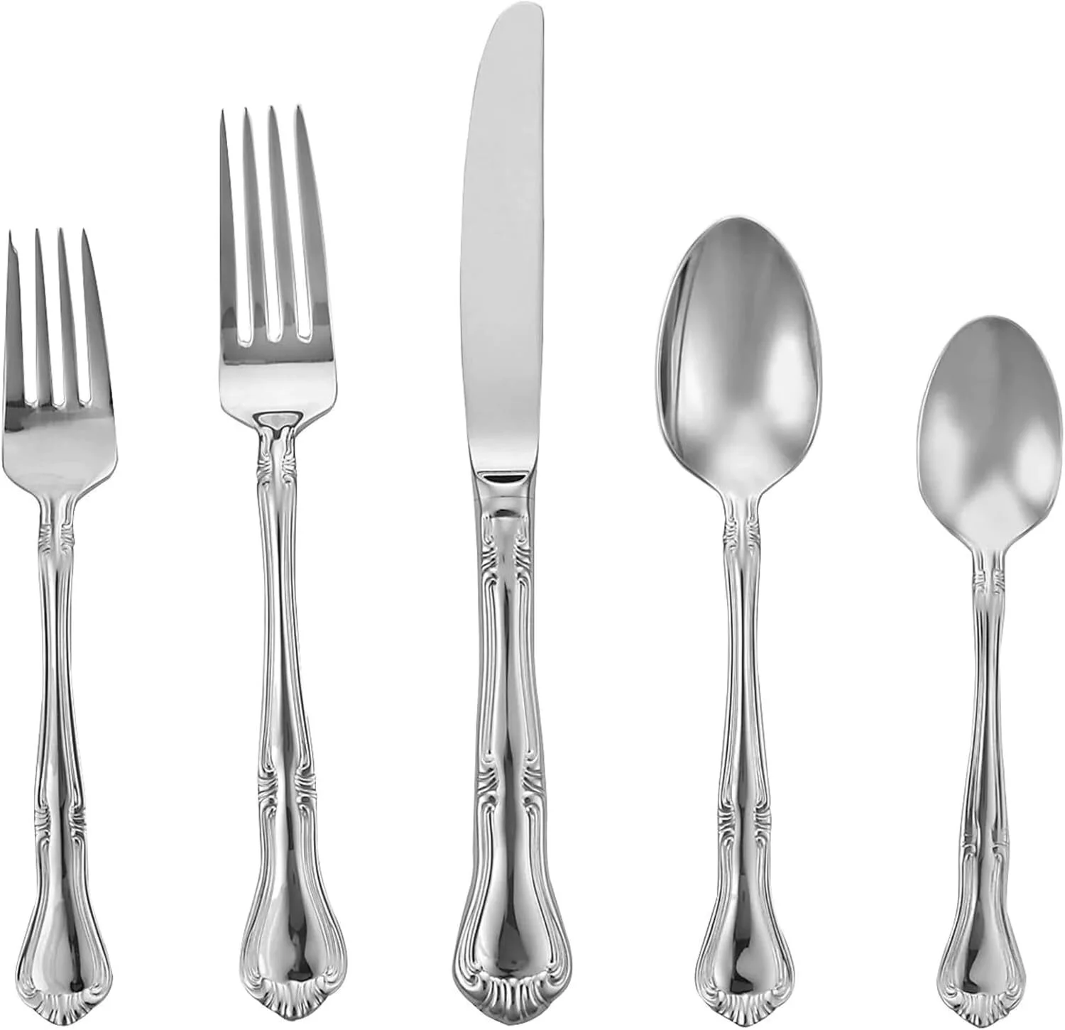 A gorham silverware setting of Valcourt design