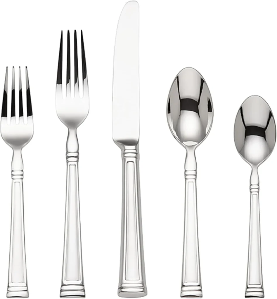 Five pieces of Lenox silverware set Esquire