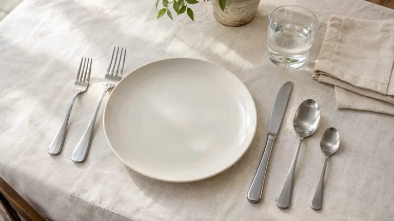 A physical demonstration of what is flatware