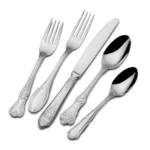 A Wallace flatware setting of Hotel model