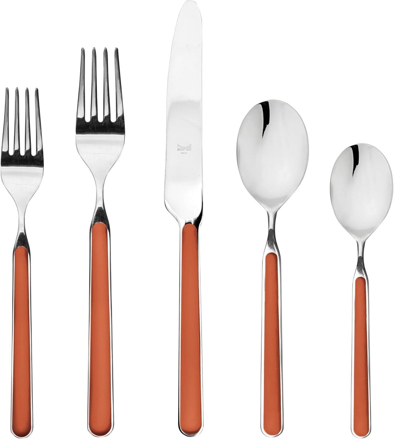 A 5 piece setting of MEPRA fantasia flatware